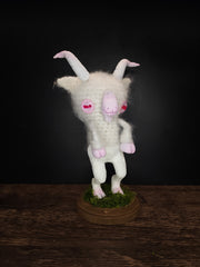 White Goat Art Doll