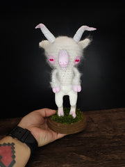 White Goat Art Doll