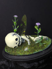 Fairy On Moss Sculpture