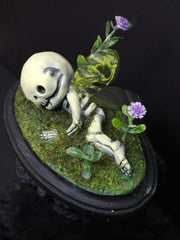 Fairy On Moss Sculpture