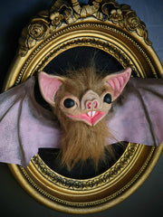 Framed Bat Sculpture (Brown)