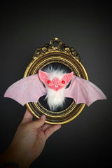 Framed Bat Sculpture (White)