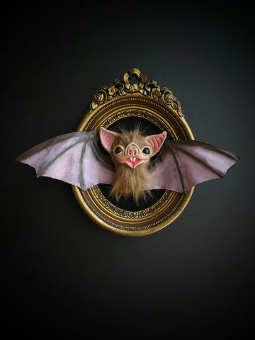 Framed Bat Sculpture (Brown)
