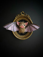 Framed Bat Sculpture (Brown)