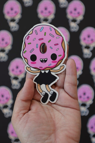 Donut Girl Sticker