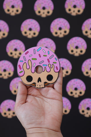 Donut Skull Sticker