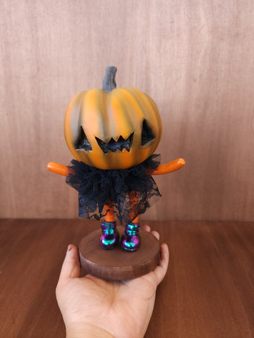Pumpkin Girl "Raven" Art Doll