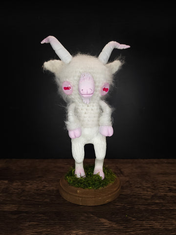 White Goat Art Doll