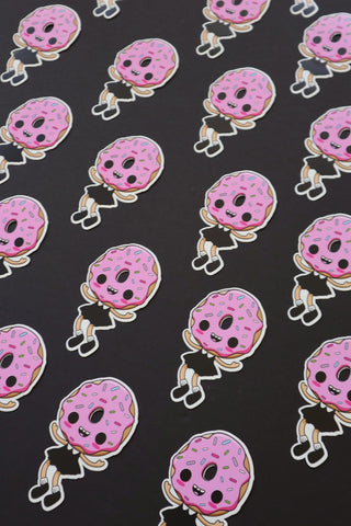Donut Girl Sticker