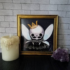 Fairy Skull 8x8 Art Print